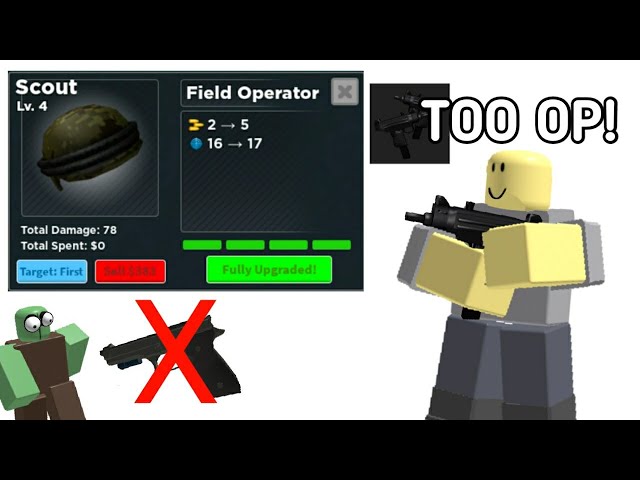 If Scout Had OP Ability l [In Nutshell] - Tower defense simulator [Roblox] Memes