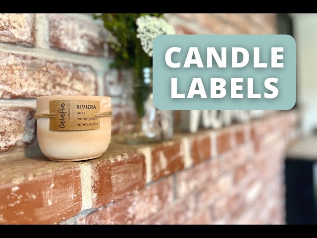 How I Design/Print/Cut My Candle Labels