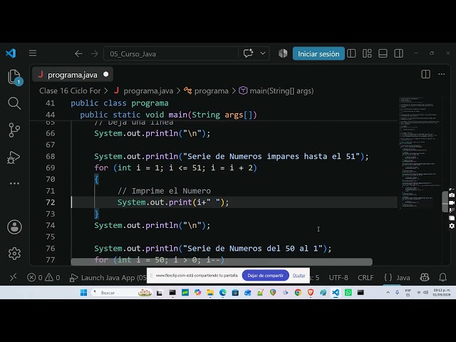 Java Course Class 16 for Loop | Free School of Programming