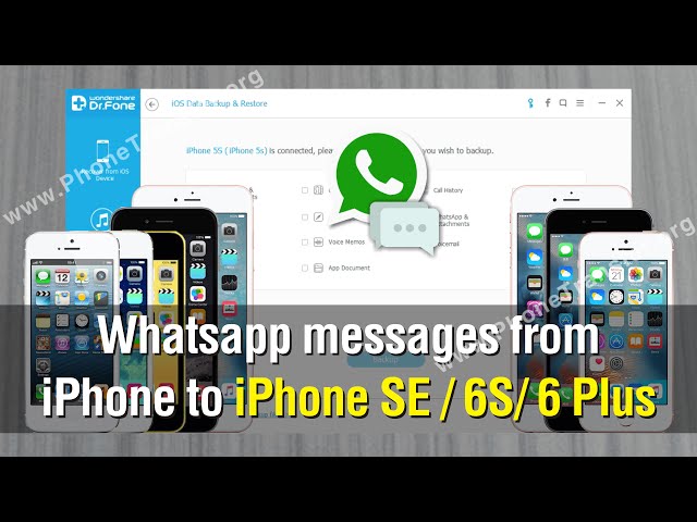How to Transfer Whatsapp messages from iPhone to iPhone 7/SE/6S/6 Plus/8/X