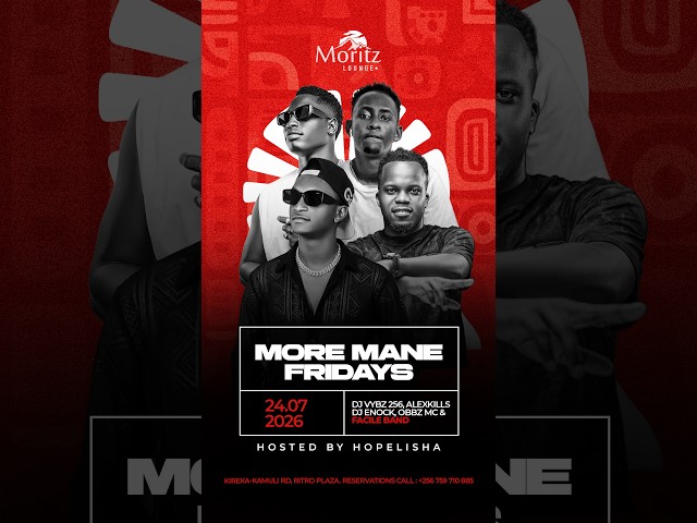 Moritz Lounge Kireka Kamuli Road  |MORE MONEY FRIDAYS| DJ VYBZ 256 ft OBBZ MC.#04(live club set)