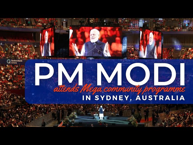 PM Modi attends Mega community programme in Sydney, Australia