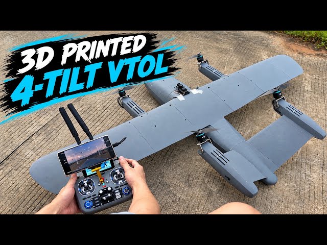 No Control Surfaces. No Problem? | My 4-Tilt Full-Vector VTOL