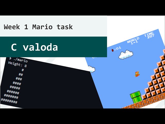 DIP750 - 1.  nedēļas Patstāvīga darba MARIO skaidrojums