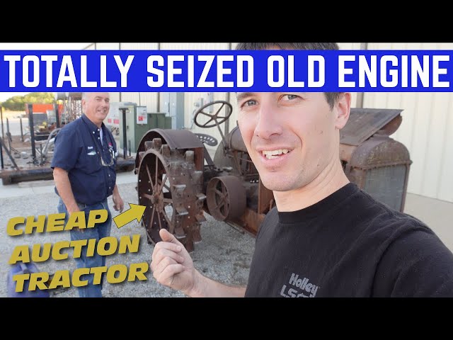 STUCK ENGINE On My Dad's CHEAP New Tractor... Let's Try To Free It