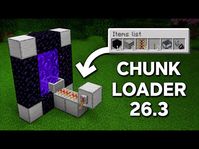 Minecraft Chunk Loader 26.3 Tutorial | Easy & Automatic Chunk Loader