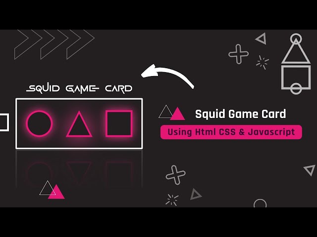 Create A Squid Game Card | Using Html & CSS | Source Code