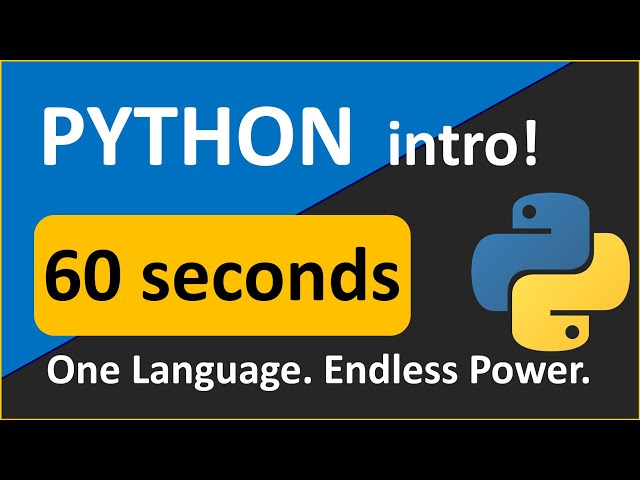 Python in 60 Seconds ⚡ Why Everyone Is Learning It