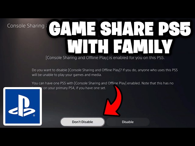 How To Game Share on PS5 - Tutorial