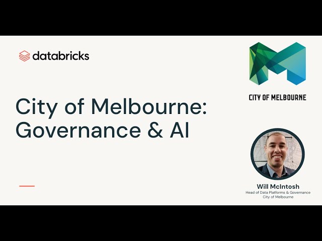 Databricks Local Gov - City of Melbourne AU