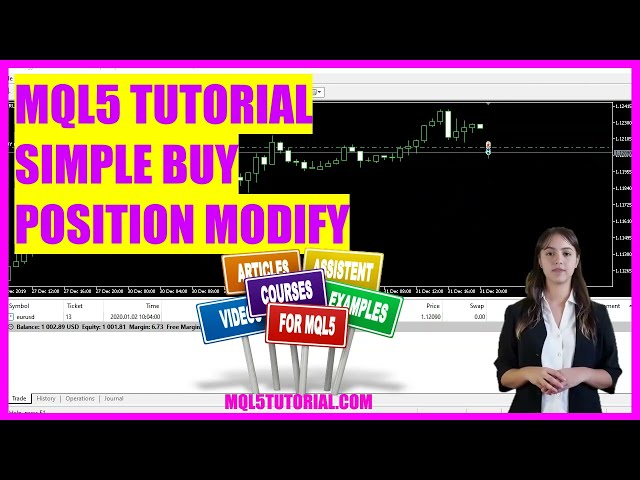 MQL5 Tutorial - Simple Buy Position Modifier (in 4 min)