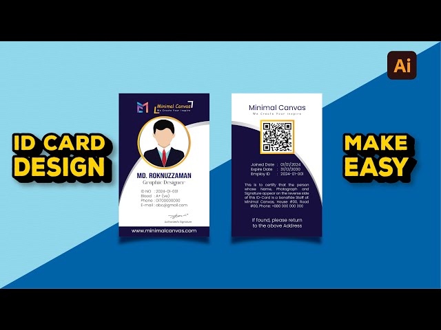 Create STUNNING ID Cards with Adobe Illustrator Bangla Tutorial