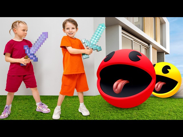 Pacman In Real Life Adventure! 💛🍒👻