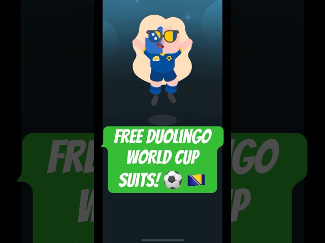 how I got the Duolingo Bosnia & Herzegovina suit FREE #duolingo 🇧🇦