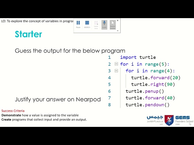 Understanding loop in python turtle