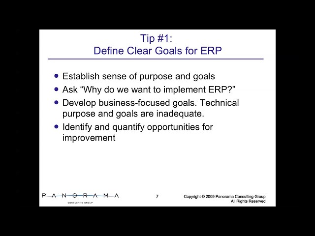7 Tips for ERP Software Selection