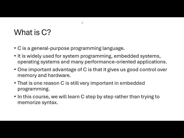 C Programming for Absolute Beginners