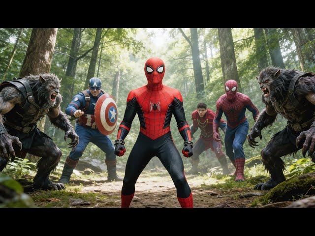 Spider-Man VS Werewolves VS Hulk!