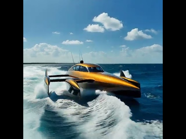 Trimaran speeding