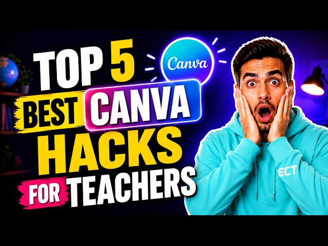 TOP 5 Canva Hacks Every Teacher NEEDS to Know! 🤯 | How to Use Canva as a Teacher