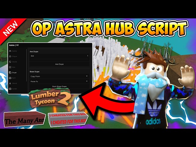 🌳Lumber Tycoon 2 Script - OP Astra Hub | Mod Wood, Item Dupe, Wood Dupe (Pastebin)