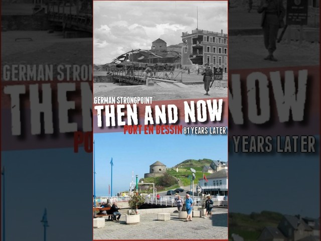 Port en Bessin Strongpoint Then and Now #military #utahbeach #omahabeach #swordbeach #thenandnow