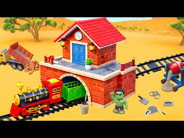 DIY Construction Science Project - Building a Train Tunnel Brick Station