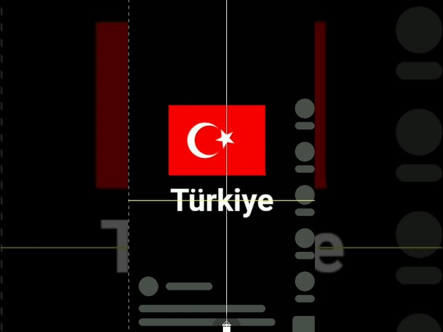 Türkiye flag 🇹🇷 TUTORIAL #emoji #drawingflag #shorts #trending