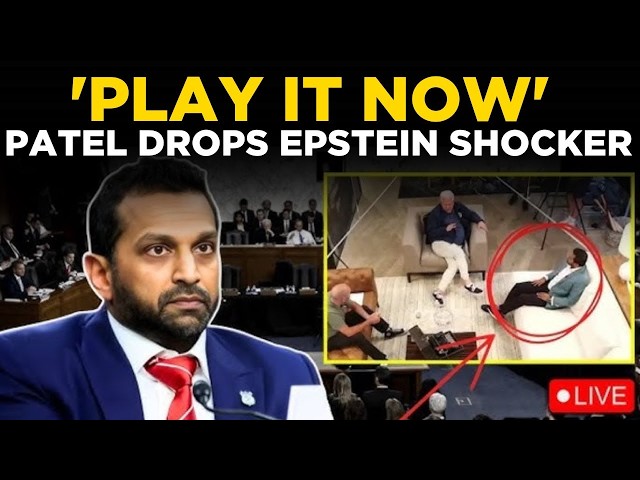 US NEWS LIVE | Kash Patel Drops Epstein Video Shocker In U.S. Senate | U.S. News | Epstein Files
