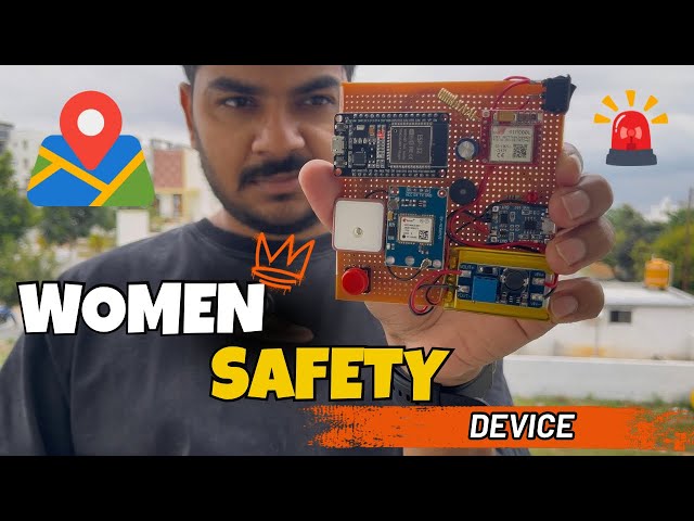 Women Safety Device using ESP32, GPS & SIM800L | Live Location + SOS Alert