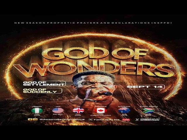 GOD OF WONDERS; GOD OF SETTLEMENT; GOD OF SUDDENLY [DAY 1] || NSPPD || 14TH SEPTEMBER 2026