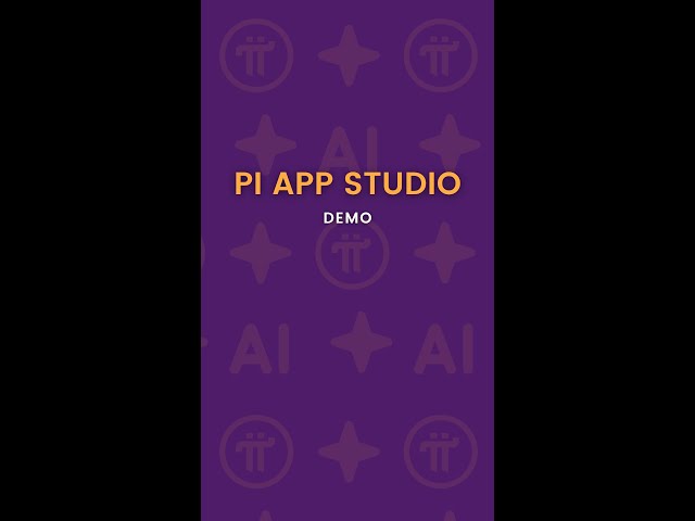 Pi App Studio Walkthrough