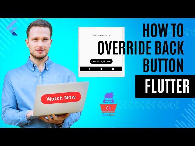 How to override back button in flutter || 2023 || Flutter tutorial