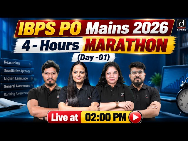 IBPS PO Mains Marathon | IBPS PO 2026 Complete Revision | 4-Hour Marathon | Drishti Banking