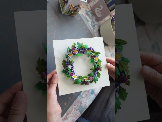 Summer Quilling Flowers Wreath