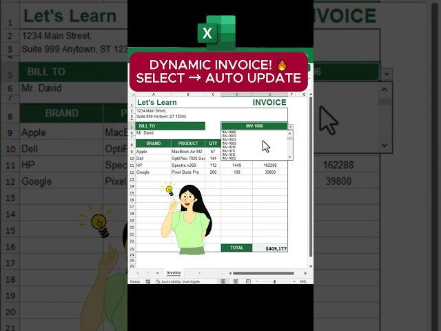 How to Build a Professional Invoice in Excel! (Step-by-Step)