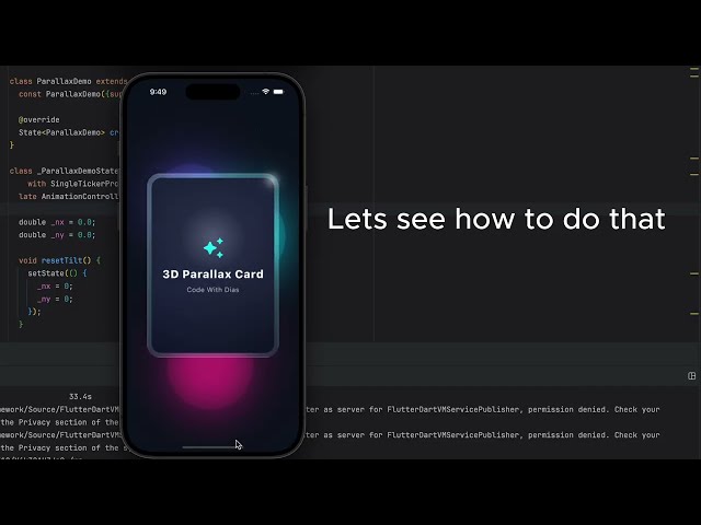 Flutter 3D Parallax Card Tutorial: Build Stunning UI Animations with Dart