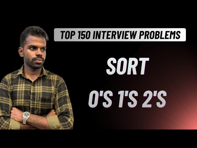 How to Sort 0s, 1s & 2s in an Array Without Using sort() 🔥|  Top 150 Interview Problems #24