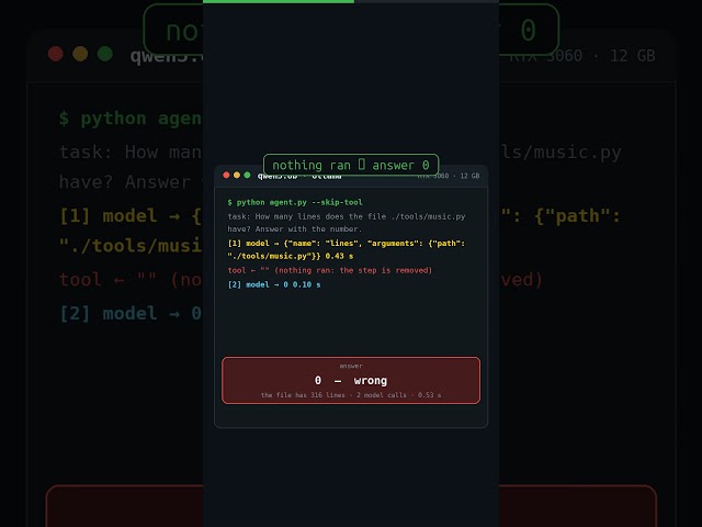 An AI agent's tool call is just text — I removed the step that runs it