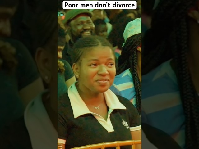 Poor men don’t divorce o 😂 #youtubeshorts #comedy #standupcomedy