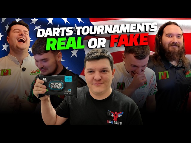 BRITS Guess REAL or FAKE American Darts Tournament Names
