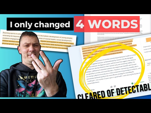 I Only Changed 4 words to Make This AI text Undetectable - Burstiness in Humanising AI