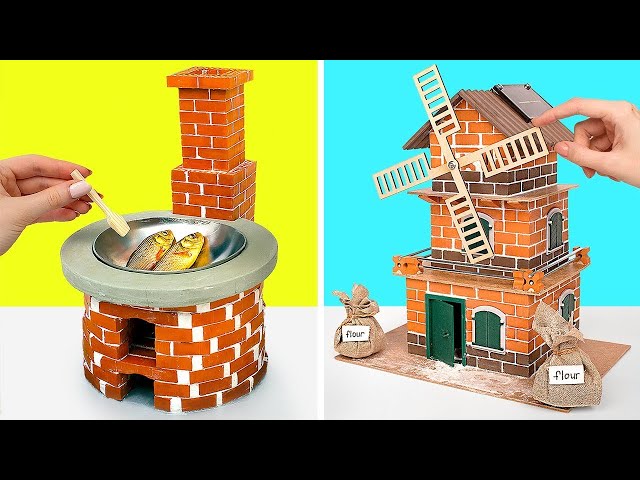 Manualidades con ladrillos en miniatura para minicomida