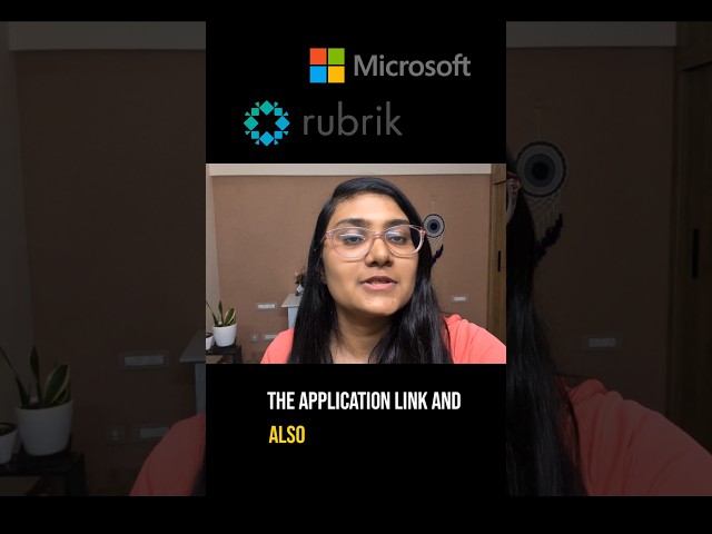 Microsoft and Rubrik Internships 2026 #placement #internship2026 #softwareengineering