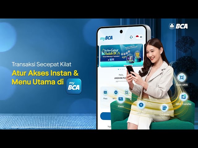 Atur Akses Instan & Menu Utama di myBCA