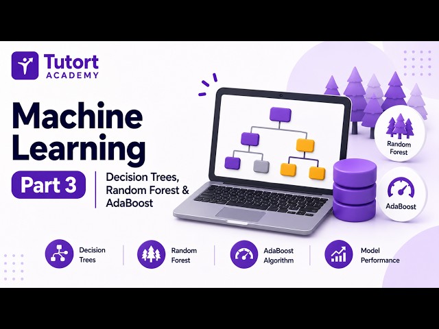 Machine Learning | Part 3 | Decision Trees, Random Forest & AdaBoost | Tutort Academy