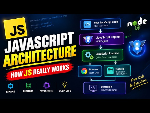JavaScript Architecture Explained | How JavaScript REALLY Works Internally