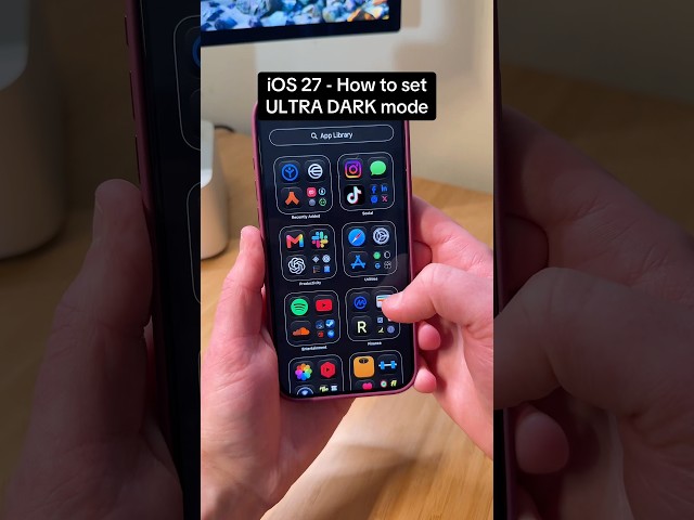 iOS 27 ULTRA DARK mode tutorial