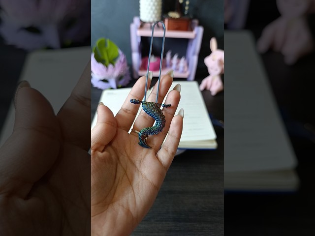 I 3D printed this unique dragon bookmark to keep your place while reading#shorts #shortvideo #viral