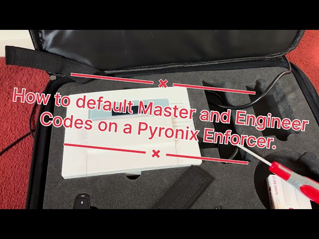 How to default master and engineer code on a Pyronix Enforcer.